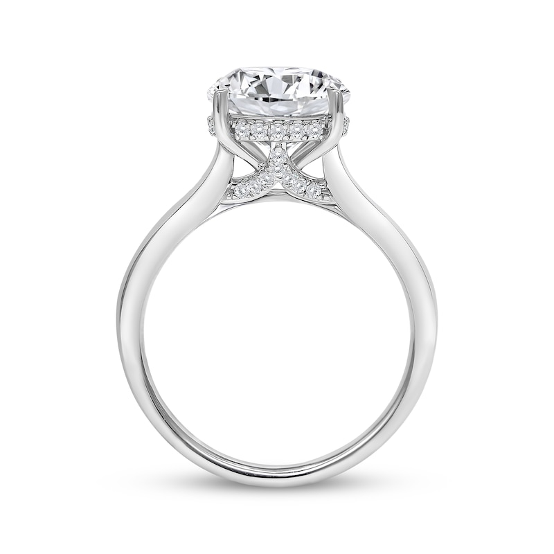 Main Image 2 of Now + Forever Round-Cut Lab-Grown Diamond Solitaire Plus Engagement Ring 3-1/8 ct tw 14K White Gold (F/VS2)