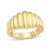 Thumbnail Image 1 of STUDIO BY KAY Domed Ribbed Ring 24K Yellow Gold Vermeil Sterling Silver
