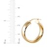 Thumbnail Image 4 of STUDIO BY KAY Bold Hoop Earrings 24K Yellow Gold Vermeil Sterling Silver 25mm