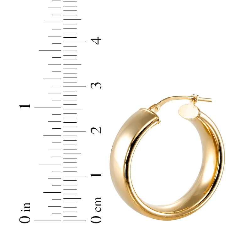 Main Image 4 of STUDIO BY KAY Bold Hoop Earrings 24K Yellow Gold Vermeil Sterling Silver 25mm