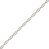 Thumbnail Image 2 of KAY Lab-Grown Diamonds X-Link & Boat Link Bracelet 6 ct tw 10K Two-Tone Gold 7"