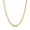 Thumbnail Image 1 of STUDIO BY KAY 5.3mm Diamond-Cut Curb Chain Necklace 24K Yellow Gold Vermeil Sterling Silver 20"