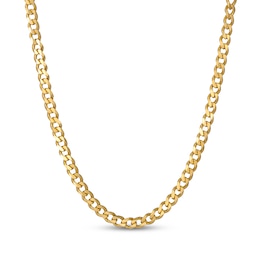STUDIO BY KAY 5.3mm Diamond-Cut Curb Chain Necklace 24K Yellow Gold Vermeil Sterling Silver 20"