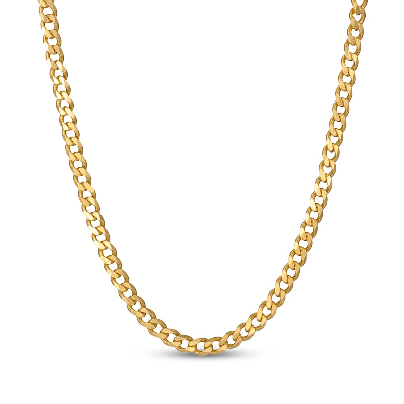 Main Image 1 of STUDIO BY KAY 5.3mm Diamond-Cut Curb Chain Necklace 24K Yellow Gold Vermeil Sterling Silver 20"
