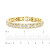 Thumbnail Image 4 of KAY Lab-Grown Diamonds Men's Link Bracelet 3 ct tw 10K Yellow Gold 8.5"