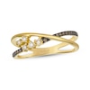 Thumbnail Image 1 of Le Vian Desert Diamonds Crossover Ring 1/5 ct tw 14K Honey Gold
