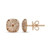 Thumbnail Image 3 of Neil Lane Desert Diamonds Cushion-Shaped Stud Earrings 3/4 ct tw 10K Yellow Gold