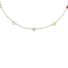 Thumbnail Image 2 of STUDIO BY KAY Natural & Lab-Created Gemstone Station Necklace 24K Yellow Gold Vermeil Sterling Silver 20"