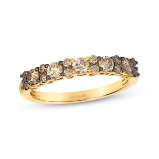 Le Vian Desert Diamonds Chocolate Ombré Ring 3/4 ct tw 14K Honey Gold