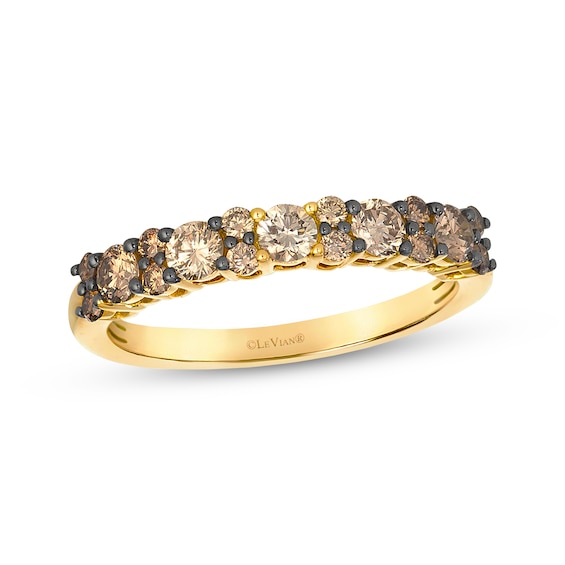 Le Vian Desert Diamonds Chocolate Ombré Ring 3/4 ct tw 14K Honey Gold