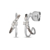 Thumbnail Image 1 of Le Vian Desert Diamonds Crossover J-Hoop Earrings 1/5 ct tw 14K Vanilla Gold