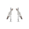 Thumbnail Image 2 of Le Vian Desert Diamonds Crossover J-Hoop Earrings 1/5 ct tw 14K Vanilla Gold