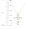 Thumbnail Image 6 of Kay Signature Collection Lab-Grown Diamond Cross Necklace 1 ct tw 10K Yellow Gold 18"