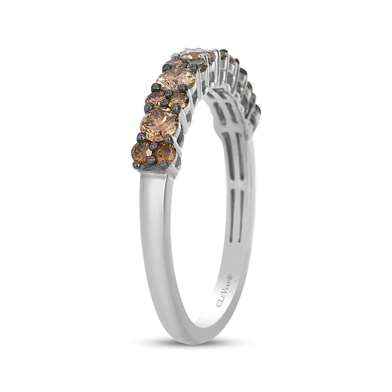 Main Image 2 of Le Vian Desert Diamonds Chocolate Ombré Ring 3/4 ct tw 14K Vanilla Gold