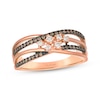 Thumbnail Image 1 of Le Vian Desert Diamonds Crossover Ring 1/3 ct tw 14K Strawberry Gold