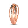 Thumbnail Image 2 of Le Vian Desert Diamonds Crossover Ring 1/3 ct tw 14K Strawberry Gold