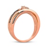 Thumbnail Image 3 of Le Vian Desert Diamonds Crossover Ring 1/3 ct tw 14K Strawberry Gold