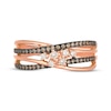 Thumbnail Image 4 of Le Vian Desert Diamonds Crossover Ring 1/3 ct tw 14K Strawberry Gold