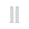 Thumbnail Image 2 of KAY Lab-Grown Diamonds Baguette-Cut Hoop Earrings 1/2 ct tw 10K White Gold