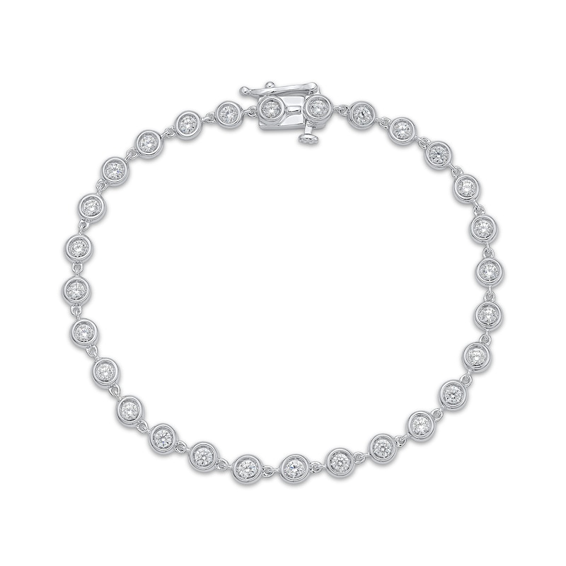 Main Image 1 of KAY Lab-Grown Diamonds Bezel-Set Line Bracelet 1-1/2 ct tw Sterling Silver 7"