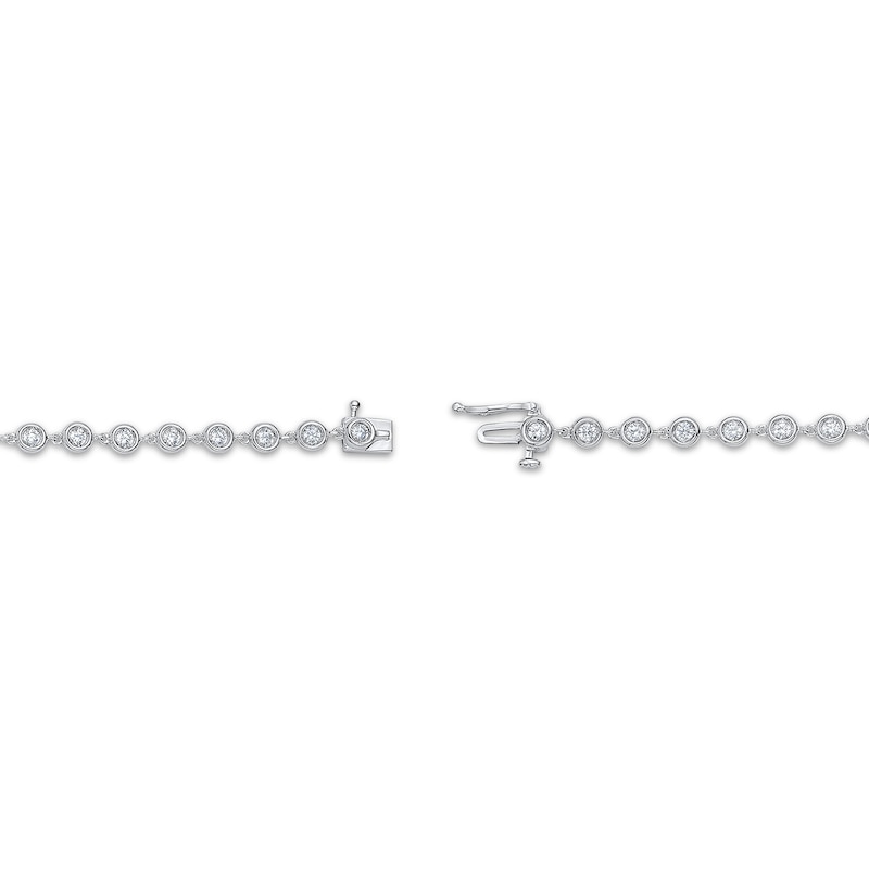Main Image 3 of KAY Lab-Grown Diamonds Bezel-Set Line Bracelet 1-1/2 ct tw Sterling Silver 7"