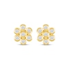 Thumbnail Image 2 of KAY Lab-Grown Diamonds Bezel-Set Flower Stud Earrings 1/5 ct tw 10K Yellow Gold