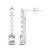 Thumbnail Image 3 of THE LEO Legacy Lab-Grown Diamond Oval & Round-Cut Drop Earrings 1-3/8 ct tw 14K White Gold