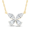 Thumbnail Image 1 of KAY Lab-Grown Diamonds Pear-Shaped & Marquise-Cut Necklace 7/8 ct tw 10K Yellow Gold 18"