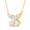 Thumbnail Image 2 of KAY Lab-Grown Diamonds Pear-Shaped & Marquise-Cut Necklace 7/8 ct tw 10K Yellow Gold 18"