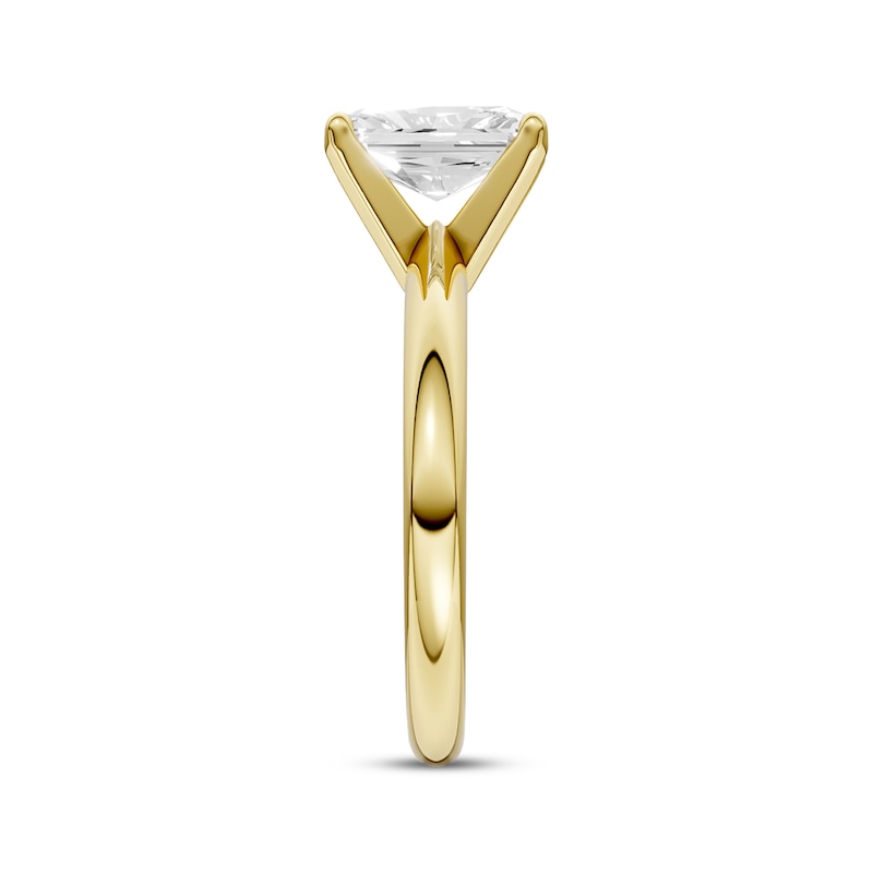 Main Image 2 of Now + Forever Lab-Grown Diamonds Radiant-Cut Solitaire Engagement Ring 1-1/4 ct tw 14K Yellow Gold (F/SI2)