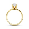 Thumbnail Image 4 of Now + Forever Lab-Grown Diamonds Radiant-Cut Solitaire Engagement Ring 1-1/4 ct tw 14K Yellow Gold (F/SI2)