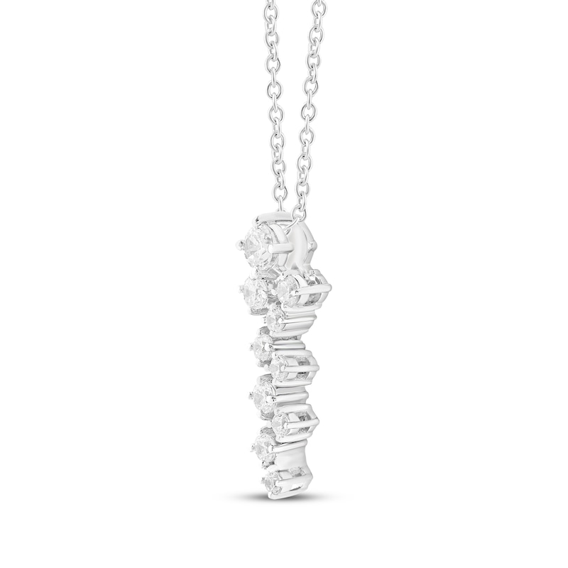 Main Image 2 of JOUJE Collection Lab-Grown Diamond Necklace 1/4 ct tw Sterling Silver 18"