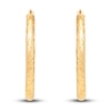 Thumbnail Image 3 of Hoop Earrings 14K Yellow Gold 28mm