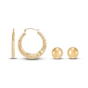 Thumbnail Image 1 of Stud and Hoop Earrings Boxed Set 10K Yellow Gold