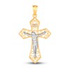 Thumbnail Image 0 of Scrollwork Crucifix Charm 14K Two-Tone Gold