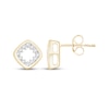 Thumbnail Image 1 of Diamond Mini Open Cushion-Shaped Stud Earrings 1/6 ct tw 10K Yellow Gold
