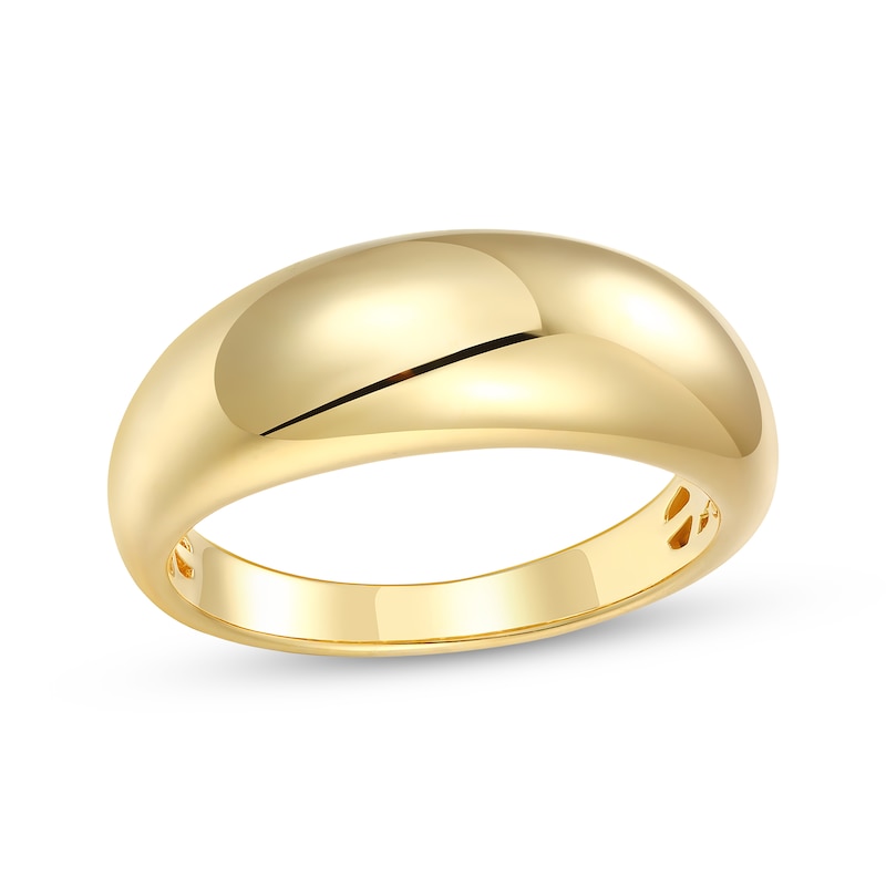 Main Image 1 of STUDIO BY KAY Domed Tapered Ring 24K Yellow Gold Vermeil Sterling Silver