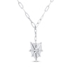 Thumbnail Image 2 of STUDIO BY KAY Diamond North Star Heart Necklace 1/6 ct tw Sterling Silver 18"
