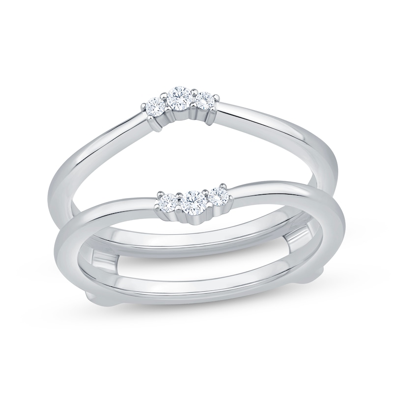 Main Image 1 of Now + Forever Diamond Enhancer Ring 1/10 ct tw 14K White Gold