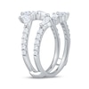 Thumbnail Image 2 of Now + Forever Lab-Grown Diamonds Pear, Marquise & Round-Cut Enhancer Ring 1-1/3 ct tw 14K White Gold
