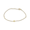 Thumbnail Image 1 of STUDIO BY KAY Citrine & White Lab-Created Sapphire Bezel-Set Bracelet 24K Yellow Gold Vermeil Sterling Silver 7.5"