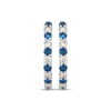 Thumbnail Image 2 of Le Vian Blue Sapphire Hoop Earrings 5/8 ct tw Diamonds 14K Vanilla Gold