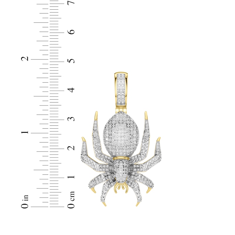 Main Image 3 of Men's Diamond Spider Charm 1/4 ct tw 10K Yellow Gold