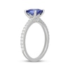 Thumbnail Image 2 of Neil Lane Cushion-Cut Tanzanite & Diamond Engagement Ring 3/8 ct tw 14K White Gold