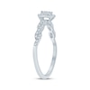 Thumbnail Image 2 of Now + Forever Round-Cut Diamond Halo Engagement Ring 1/4 ct tw 10K White Gold
