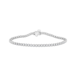 KAY Signature Collection Lab-Grown Diamond Tennis Bracelet 3 ct tw 10K White Gold 7"