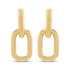 Thumbnail Image 2 of STUDIO BY KAY Link Drop Hoop Earrings 24K Yellow Gold Vermeil Sterling Silver
