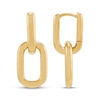 Thumbnail Image 3 of STUDIO BY KAY Link Drop Hoop Earrings 24K Yellow Gold Vermeil Sterling Silver