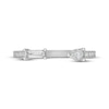 Thumbnail Image 3 of Neil Lane Artistry Pear-Shaped & Baguette-Cut Lab-Grown Diamond Cuff Wedding Band 1/2 ct tw 14K White Gold