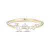 Thumbnail Image 3 of KAY Lab-Grown Diamonds Cultured Pearl Scatter Ring 1/10 ct tw 10K Yellow Gold